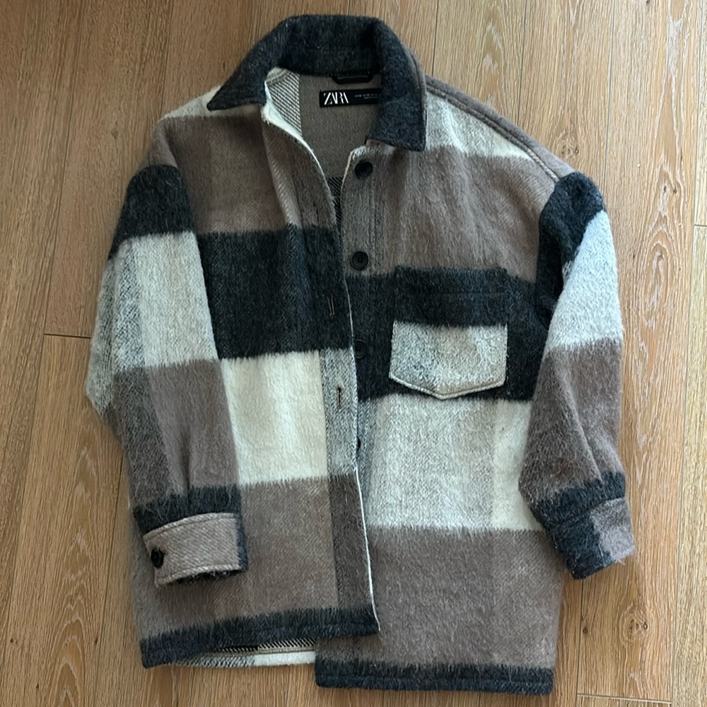 Zara Wool Fringe Jacket - size  XS